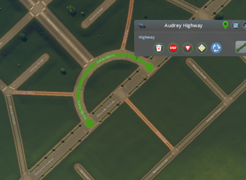 screenshot semi roundabout