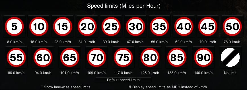 Speed palette